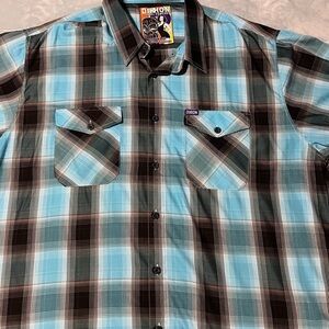 DIXXON Men's Blue Plaid Shirt